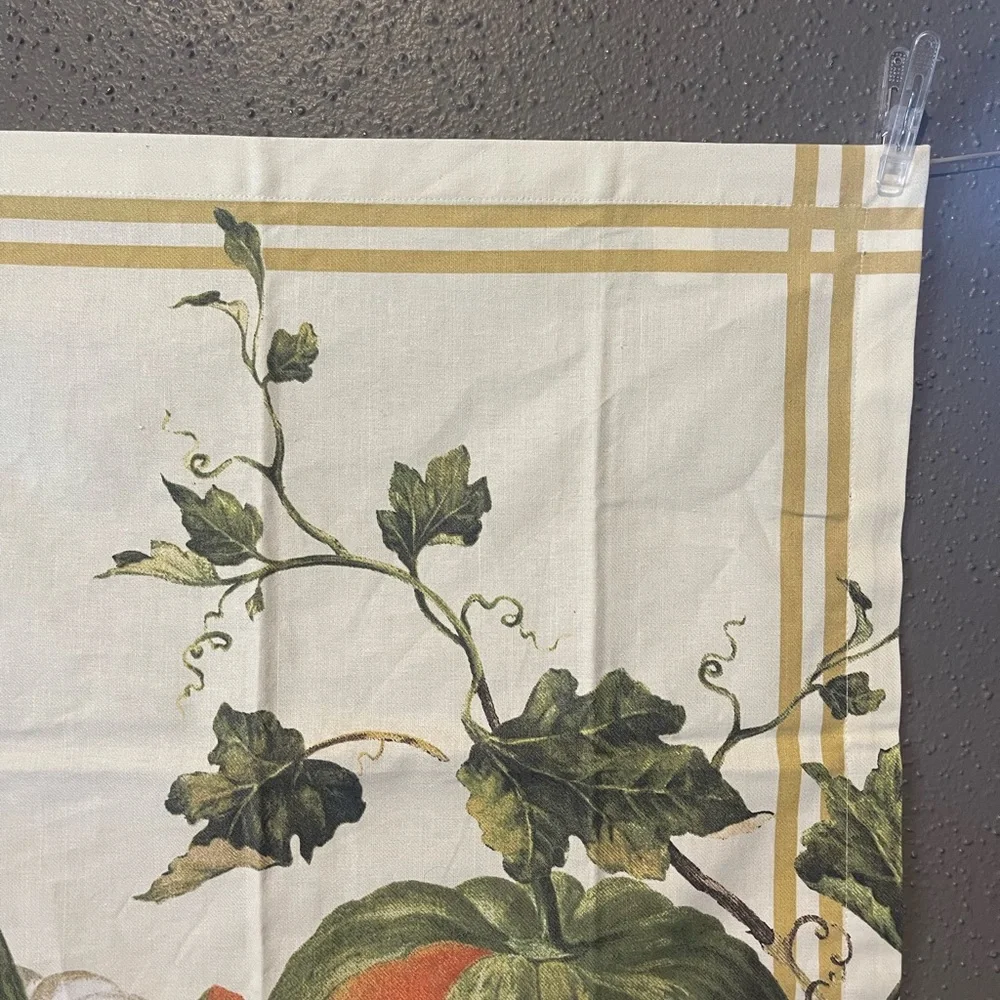 Williams Sonoma Botanical Pumpkin Dinner Napkin